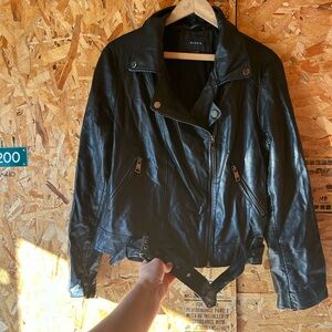 Elodie Black Leather Jacket